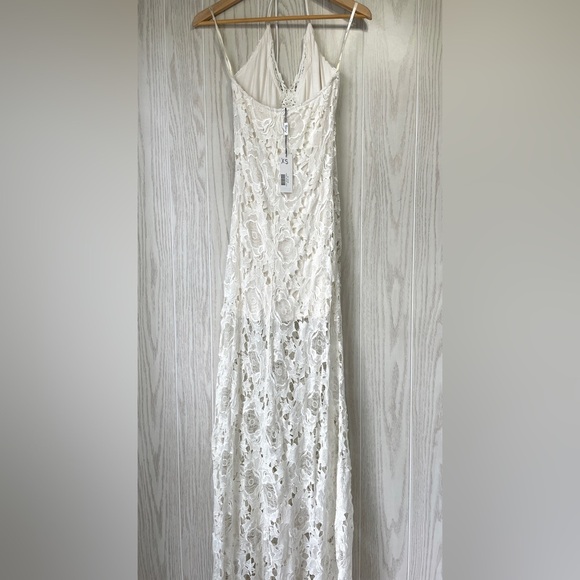 Sky Ivory Crochet NWT Maxi Fress XS - Picture 4 of 8